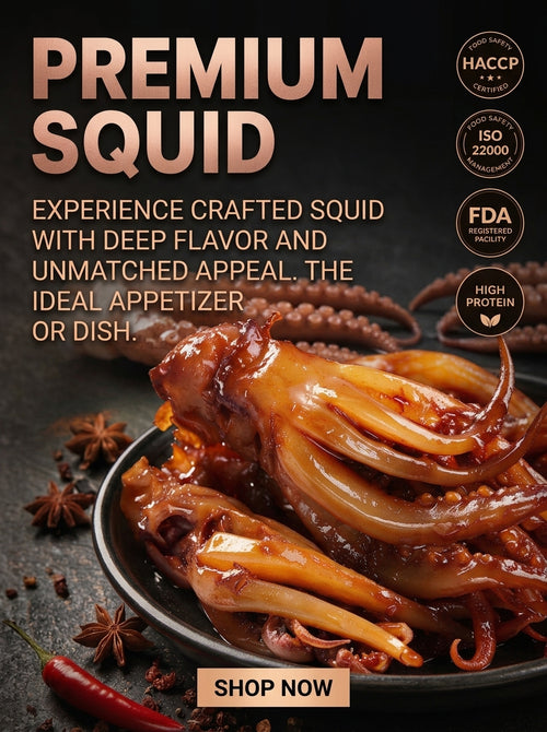 🦑Smoky BBQ Whole Squid – High-Protein, No-Mess Snack Packs-Luke