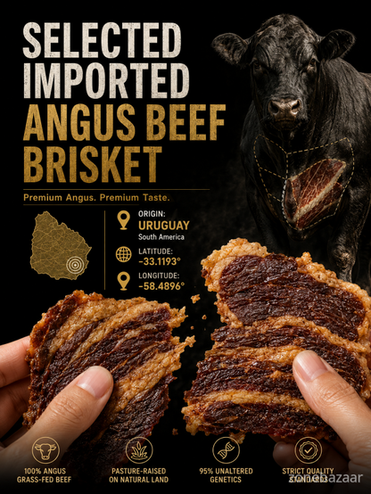🥩 Savory Angus Brisket Beef Jerky | 100% Grass-Fed, High-Protein Snack-Luke