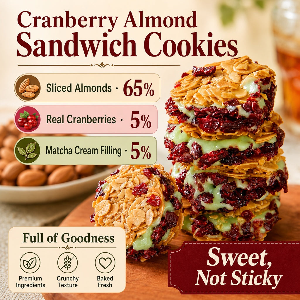 Antioxidant-Rich Cranberry & Matcha Sandwich Cookies-Luke