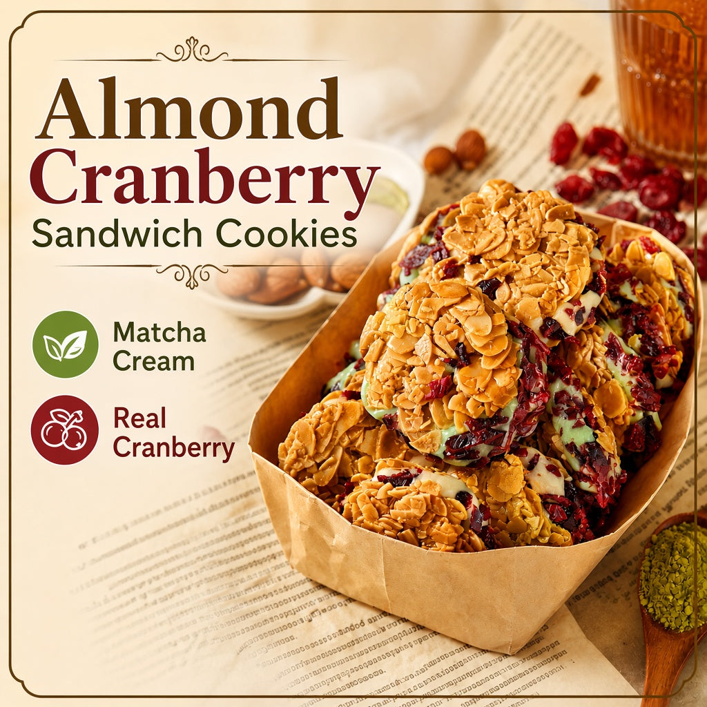 Antioxidant-Rich Cranberry & Matcha Sandwich Cookies-Luke