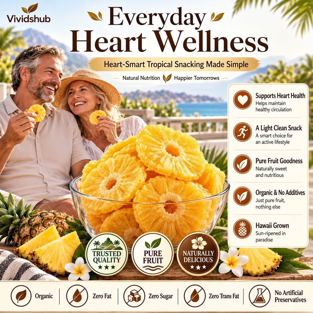 🔥 Hawaii’s Golden Dried Pineapple – 🍍A Clean Tropical Snack for Active Living-Luke