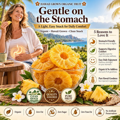 🔥 Hawaii’s Golden Dried Pineapple – 🍍A Clean Tropical Snack for Active Living-Luke