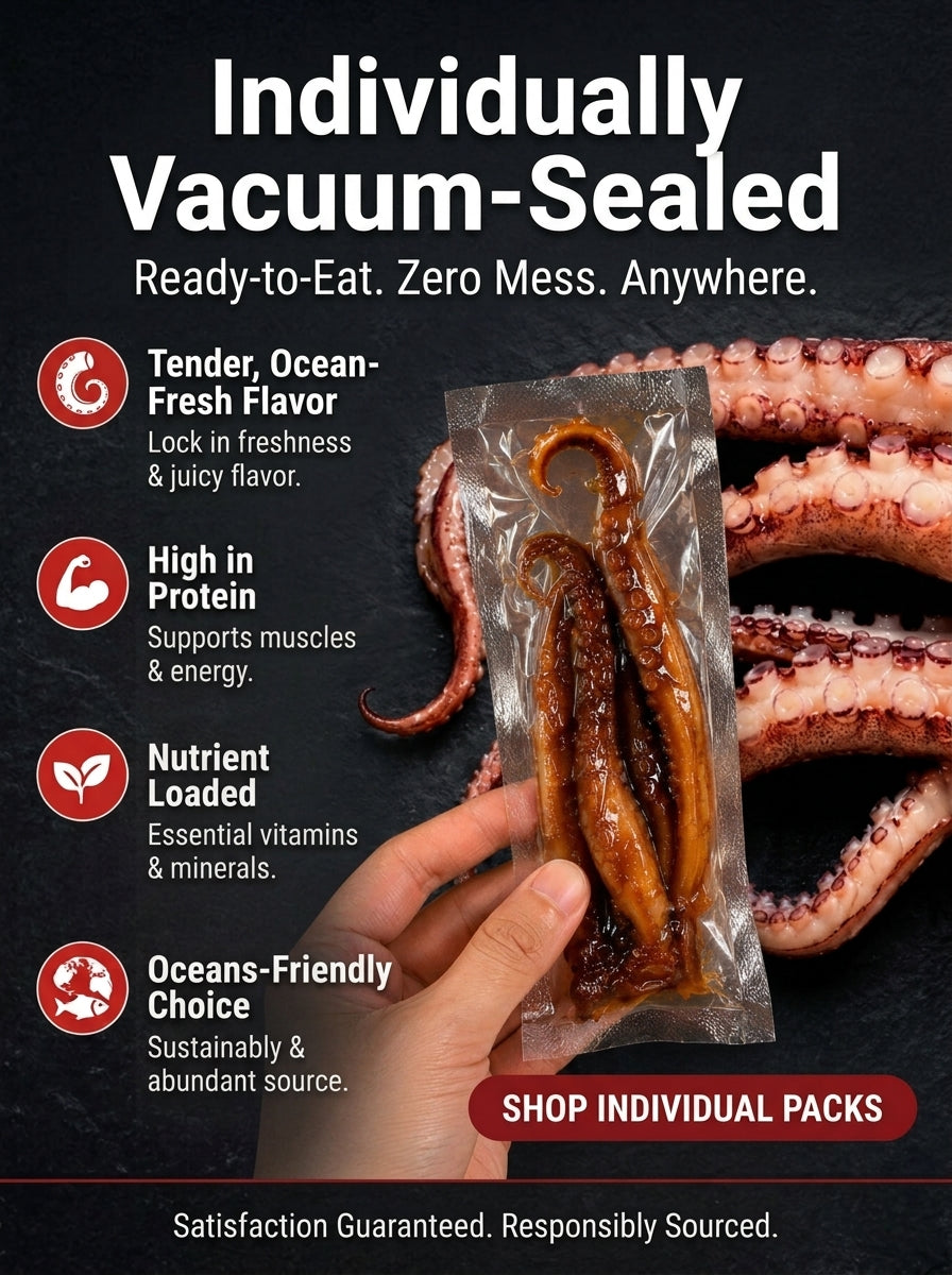 🦑Smoky BBQ Whole Squid – High-Protein, No-Mess Snack Packs-Luke