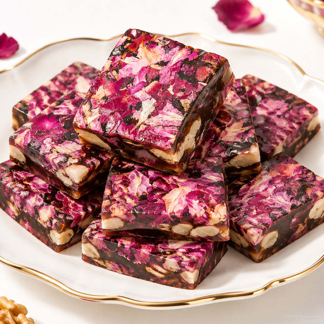 Gourmet Rose and Walnut Fruit-Flavored Treats— Chewy, Nutty & 100% Wholesome-Luke
