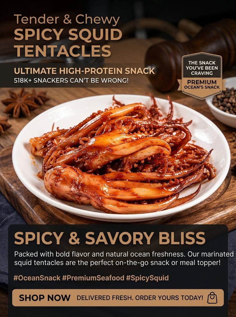 🦑Smoky BBQ Whole Squid – High-Protein, No-Mess Snack Packs-Luke
