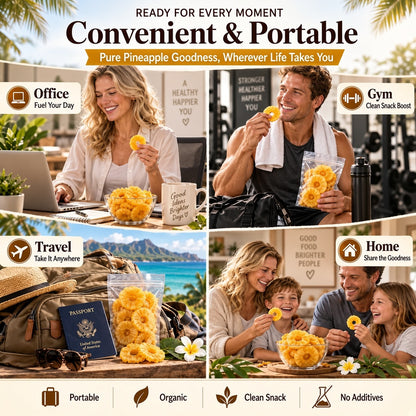 🔥 Hawaii’s Golden Dried Pineapple – 🍍A Clean Tropical Snack for Active Living-Luke
