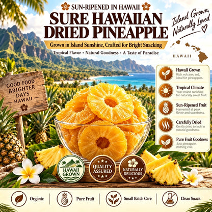 🔥 Hawaii’s Golden Dried Pineapple – 🍍A Clean Tropical Snack for Active Living-Luke