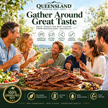 🥩100% Grass-Fed Slow-Smoked Beef Brisket Jerky – High Protein & All Natural-sean